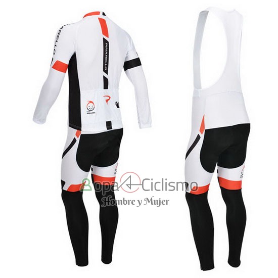 Pinarello Ropa Ciclismo Culotte Largo 2013 Hombre Mangas Largas Negro y Blanco