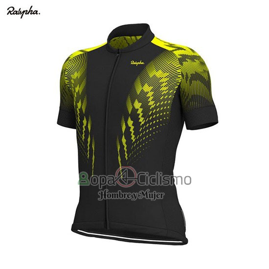 Rapha Ropa Ciclismo Culotte Corto 2019 Hombre Mangas Cortas Negro AMarillo