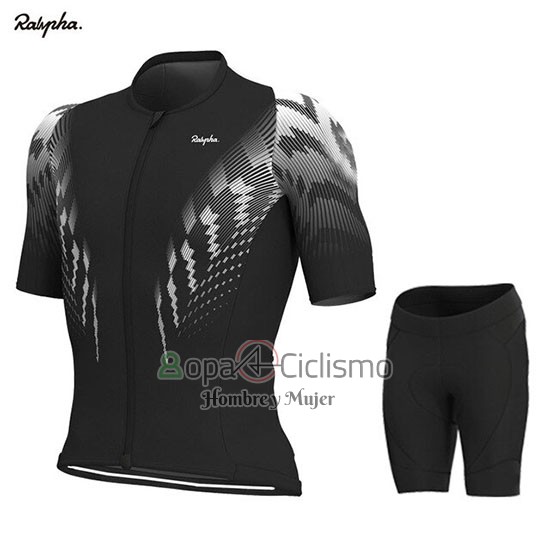 Rapha Ropa Ciclismo Culotte Corto 2019 Hombre Mangas Cortas Negro Blanco
