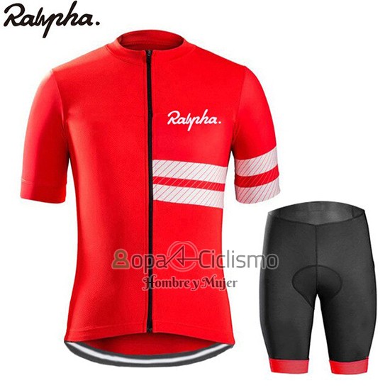 Rapha Ropa Ciclismo Culotte Corto 2019 Hombre Mangas Cortas Rojo Blanco