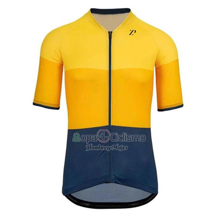 Rapha Ropa Ciclismo Culotte Corto 2020 Hombre Mangas Cortas AMarillo Azul