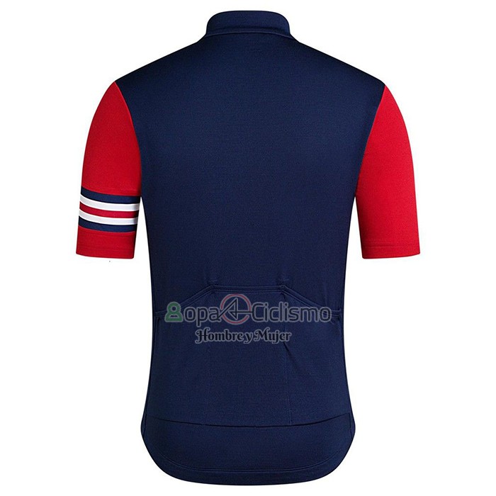 Rapha Ropa Ciclismo Culotte Corto 2021 Hombre Mangas Cortas APagado Azul Rojo