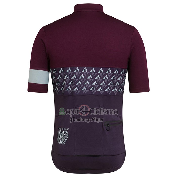 Rapha Ropa Ciclismo Culotte Corto 2021 Hombre Mangas Cortas APagado Violeta