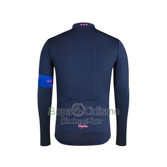 Rapha Ropa Ciclismo Culotte Largo 2020 Hombre Mangas Largas APagado Azul