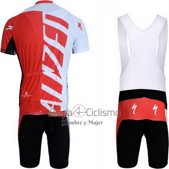 Specialized Ropa Ciclismo Culotte Corto 2012 Hombre Mangas Cortas Blanco y Rojo