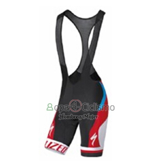 Specialized Ropa Ciclismo Culotte Corto 2016 Hombre Mangas Cortas Azur y Rojo