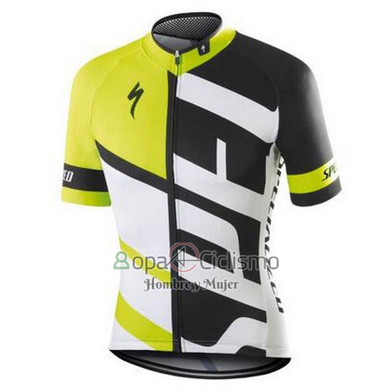 Specialized Ropa Ciclismo Culotte Corto 2016 Hombre Mangas Cortas Blanco y Verde