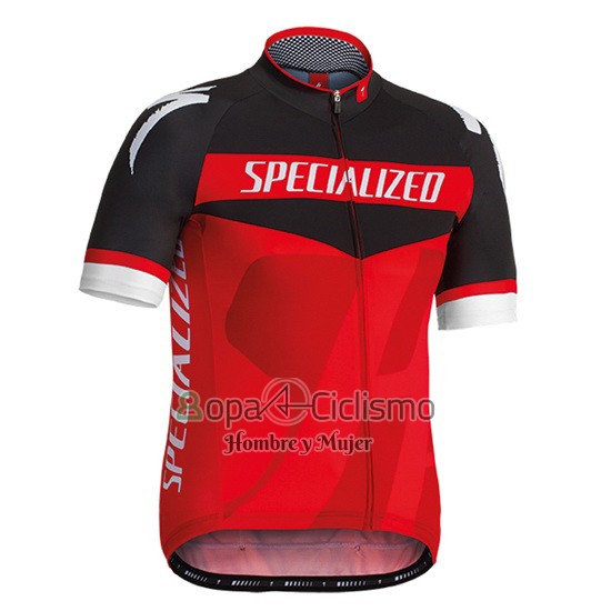 Specialized Ropa Ciclismo Culotte Corto 2016 Hombre Mangas Cortas Negro y Rojo