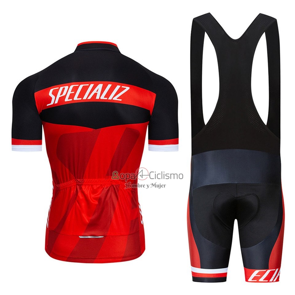 Specialized Ropa Ciclismo Culotte Corto 2016 Hombre Mangas Cortas Negro y Rojo