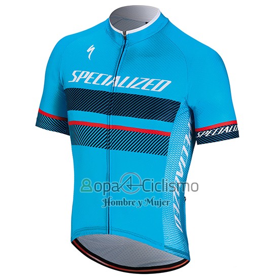 Specialized Ropa Ciclismo Culotte Corto 2018 Hombre Mangas Cortas Azul Negro Rojo