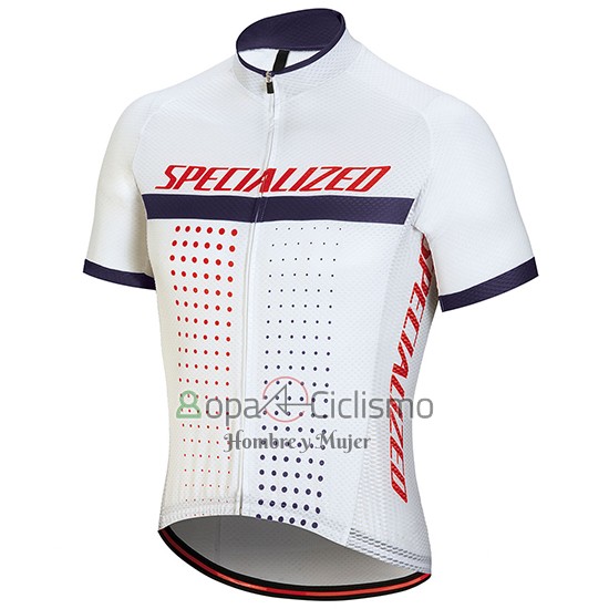 Specialized Ropa Ciclismo Culotte Corto 2018 Hombre Mangas Cortas Blanco Rojo Violeta