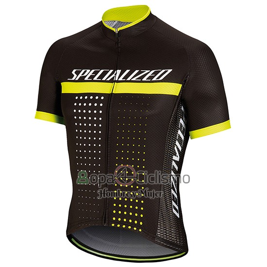 Specialized Ropa Ciclismo Culotte Corto 2018 Hombre Mangas Cortas Negro AMarillo