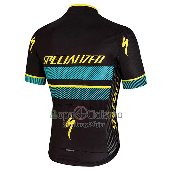 Specialized Ropa Ciclismo Culotte Corto 2018 Hombre Mangas Cortas Negro Azul AMarillo