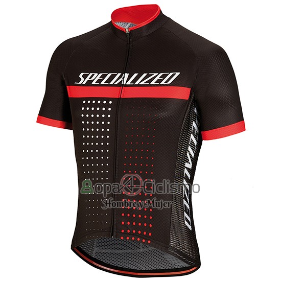 Specialized Ropa Ciclismo Culotte Corto 2018 Hombre Mangas Cortas Negro Blanco Rojo