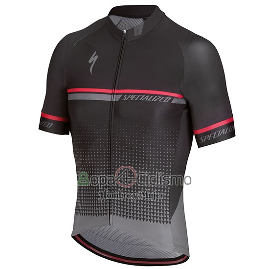 Specialized Ropa Ciclismo Culotte Corto 2018 Hombre Mangas Cortas Negro Grisn Rojo