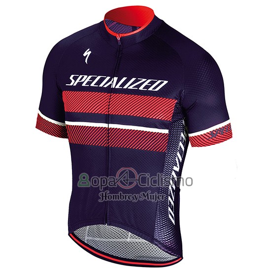 Specialized Ropa Ciclismo Culotte Corto 2018 Hombre Mangas Cortas Violeta Rojo