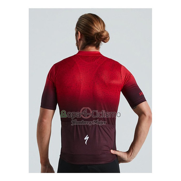 Specialized Ropa Ciclismo Culotte Corto 2021 Hombre Mangas Cortas Profundo Rojo