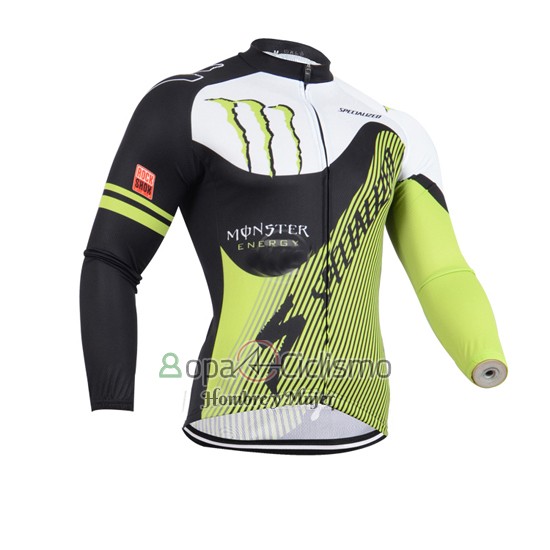 Specialized Ropa Ciclismo Culotte Largo 2014 Hombre Mangas Largas Negro y Verde
