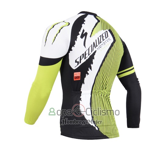 Specialized Ropa Ciclismo Culotte Largo 2014 Hombre Mangas Largas Negro y Verde