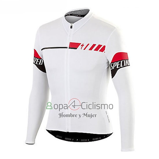 Specialized Ropa Ciclismo Culotte Largo 2016 Hombre Mangas Largas Blanco