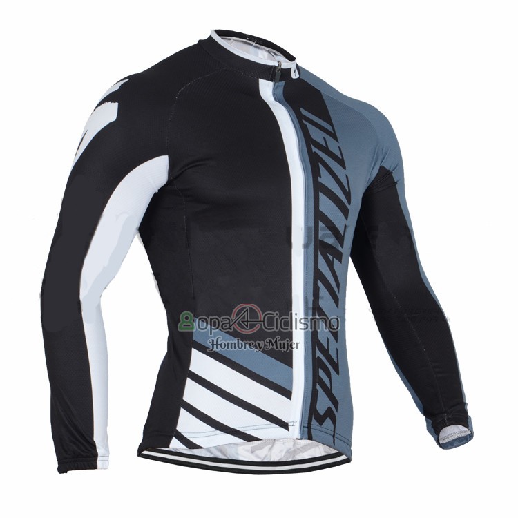 Specialized Ropa Ciclismo Culotte Largo 2016 Hombre Mangas Largas Blanco y Azul