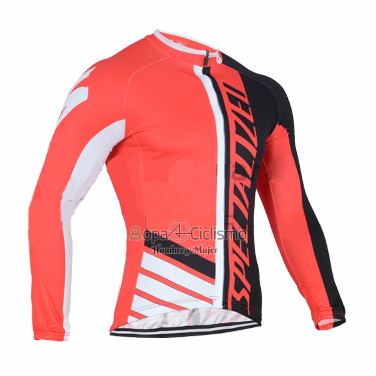Specialized Ropa Ciclismo Culotte Largo 2016 Hombre Mangas Largas Naranja y Negro