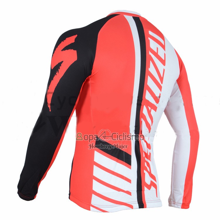 Specialized Ropa Ciclismo Culotte Largo 2016 Hombre Mangas Largas Naranja y Negro