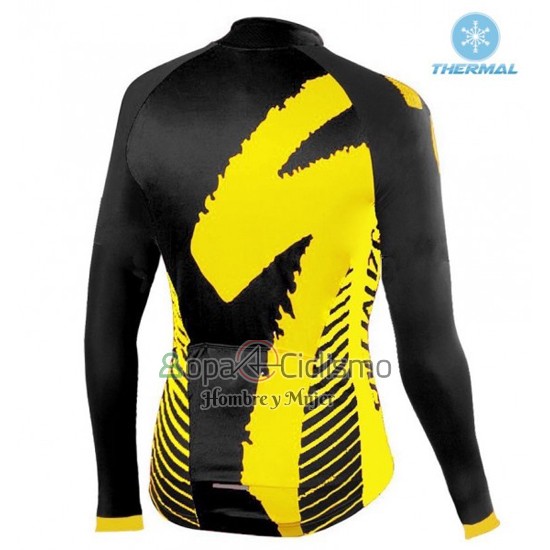 Specialized Ropa Ciclismo Culotte Largo 2016 Hombre Mangas Largas Negro y AMarillo