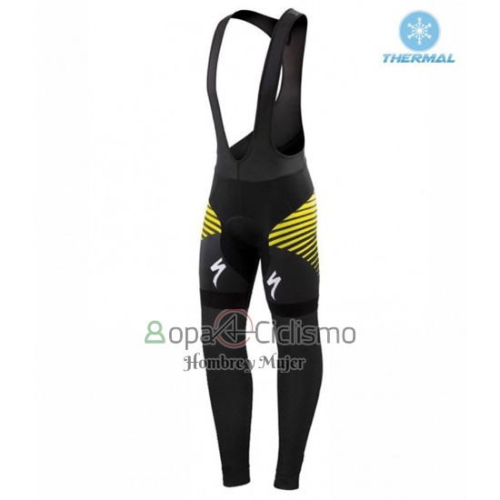 Specialized Ropa Ciclismo Culotte Largo 2016 Hombre Mangas Largas Negro y AMarillo
