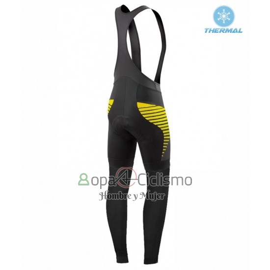 Specialized Ropa Ciclismo Culotte Largo 2016 Hombre Mangas Largas Negro y AMarillo