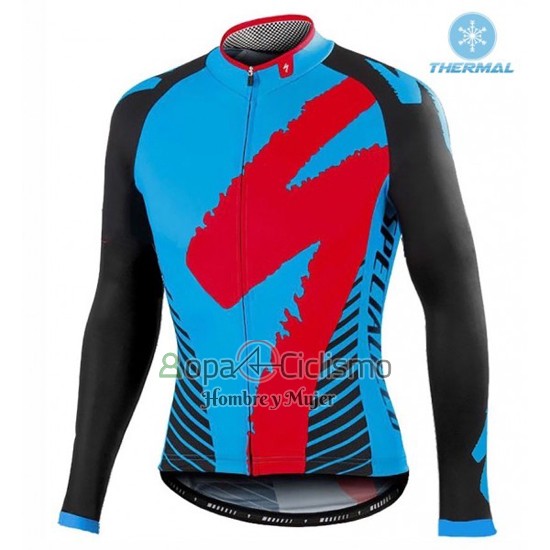 Specialized Ropa Ciclismo Culotte Largo 2016 Hombre Mangas Largas Negro y Azul