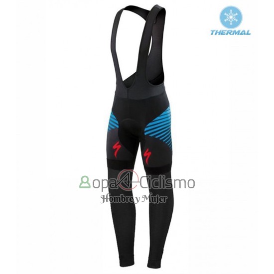 Specialized Ropa Ciclismo Culotte Largo 2016 Hombre Mangas Largas Negro y Azul