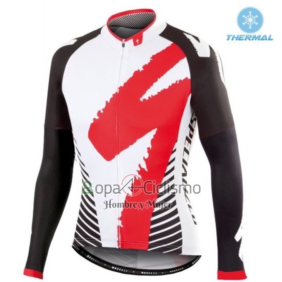 Specialized Ropa Ciclismo Culotte Largo 2016 Hombre Mangas Largas Rojo y Blanco