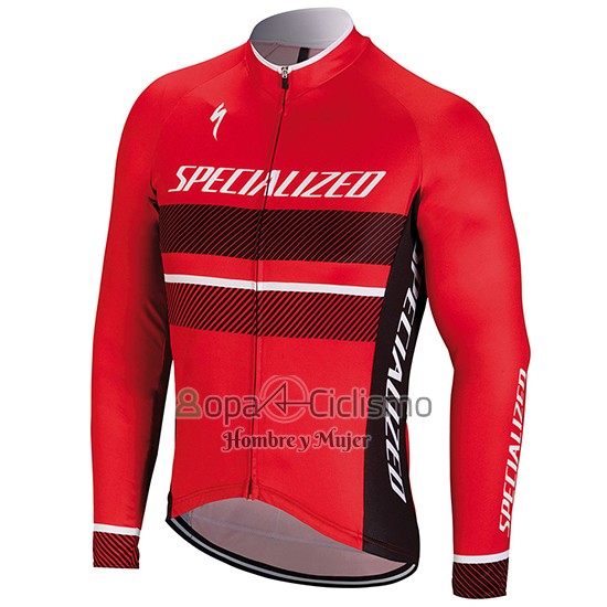 Specialized Ropa Ciclismo Culotte Largo 2018 Hombre Mangas Largas Rojo
