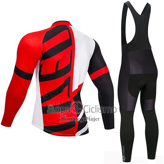 Specialized Ropa Ciclismo Culotte Largo 2019 Hombre Mangas Largas Negro Rojo