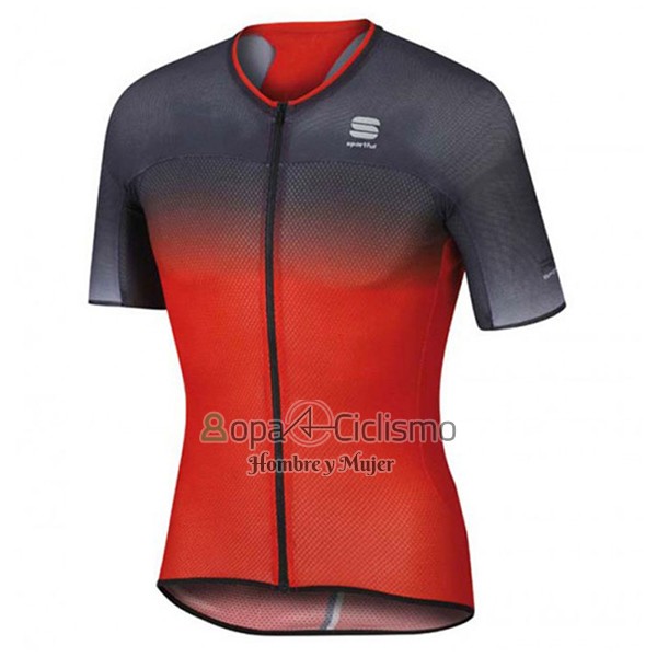 Sportful R&d Ultraskin Ropa Ciclismo Culotte Corto 2017 Hombre Mangas Cortas Rojo y Gris
