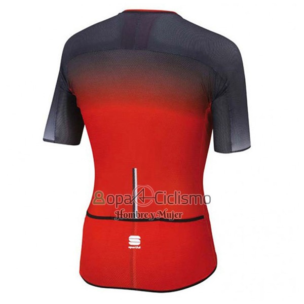 Sportful R&d Ultraskin Ropa Ciclismo Culotte Corto 2017 Hombre Mangas Cortas Rojo y Gris