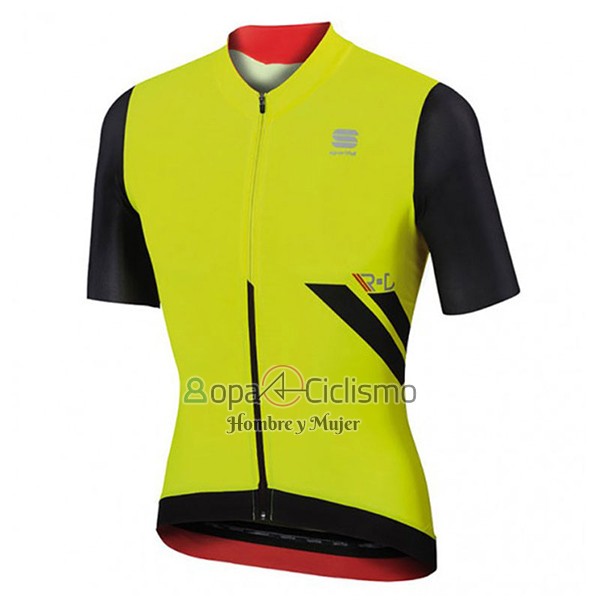 Sportful R&d Ultraskin Ropa Ciclismo Culotte Corto 2017 Hombre Mangas Cortas Verde y Negro