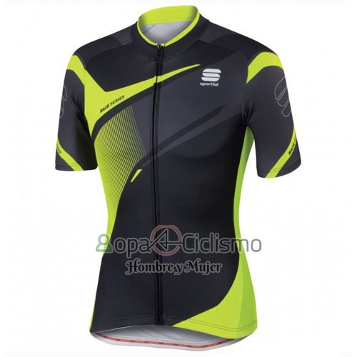 Sportful Ropa Ciclismo Culotte Corto 2016 Hombre Mangas Cortas AMarillo y Negro