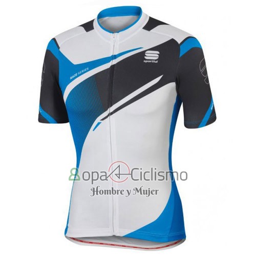 Sportful Ropa Ciclismo Culotte Corto 2016 Hombre Mangas Cortas Blanco y Azul