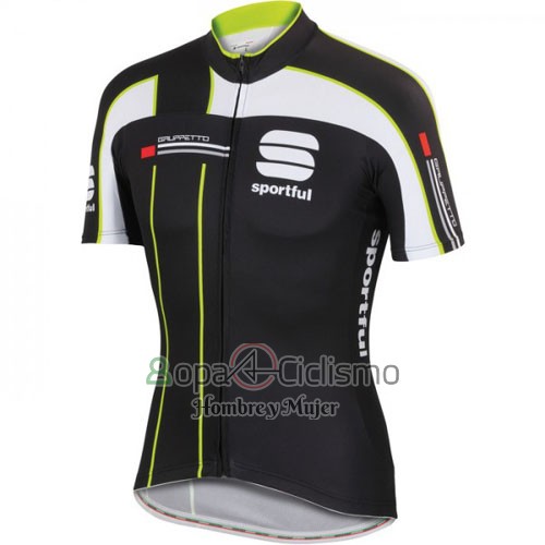 Sportful Ropa Ciclismo Culotte Corto 2016 Hombre Mangas Cortas Negro Verde