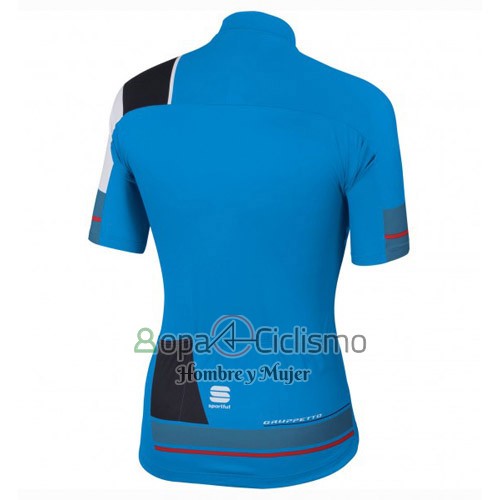 Sportful Ropa Ciclismo Culotte Corto 2016 Hombre Mangas Cortas Negro y Azul