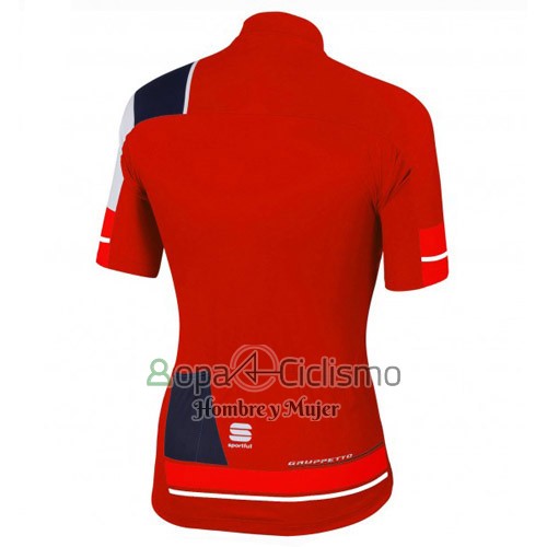 Sportful Ropa Ciclismo Culotte Corto 2016 Hombre Mangas Cortas Negro y Rojo