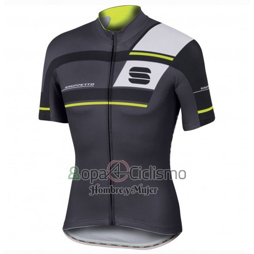 Sportful Ropa Ciclismo Culotte Corto 2016 Hombre Mangas Cortas Negro y Verde