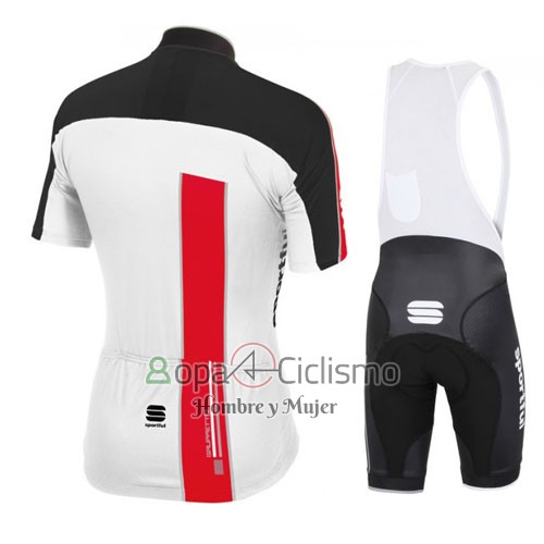 Sportful Ropa Ciclismo Culotte Corto 2016 Hombre Mangas Cortas Rojo y Blanco