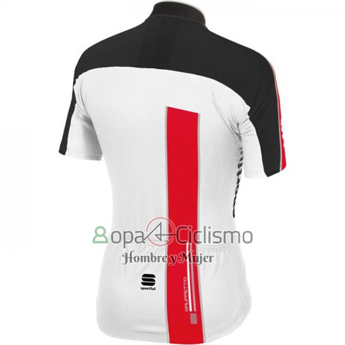 Sportful Ropa Ciclismo Culotte Corto 2016 Hombre Mangas Cortas Rojo y Blanco
