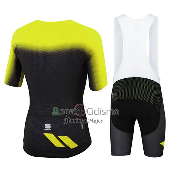 Sportful Ropa Ciclismo Culotte Corto 2017 Hombre Mangas Cortas AMarillo y Negro