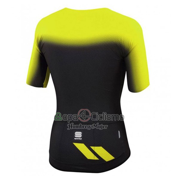 Sportful Ropa Ciclismo Culotte Corto 2017 Hombre Mangas Cortas AMarillo y Negro