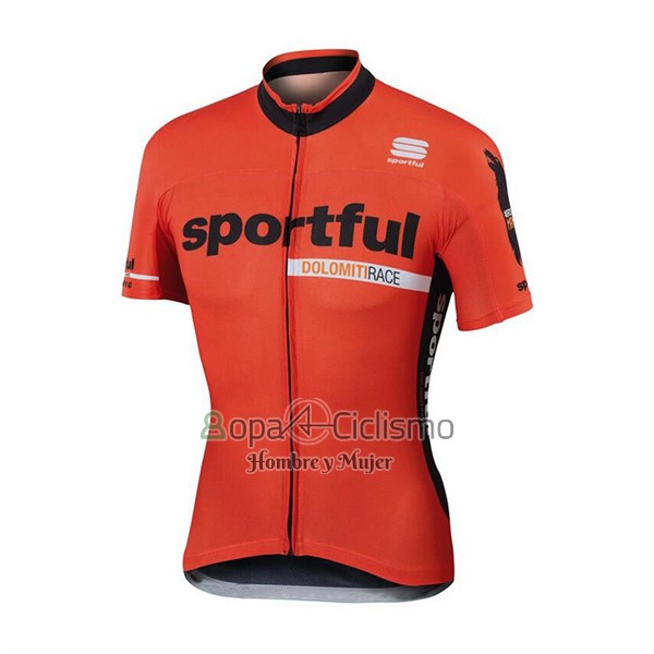 Sportful Ropa Ciclismo Culotte Corto 2017 Hombre Mangas Cortas Naranja