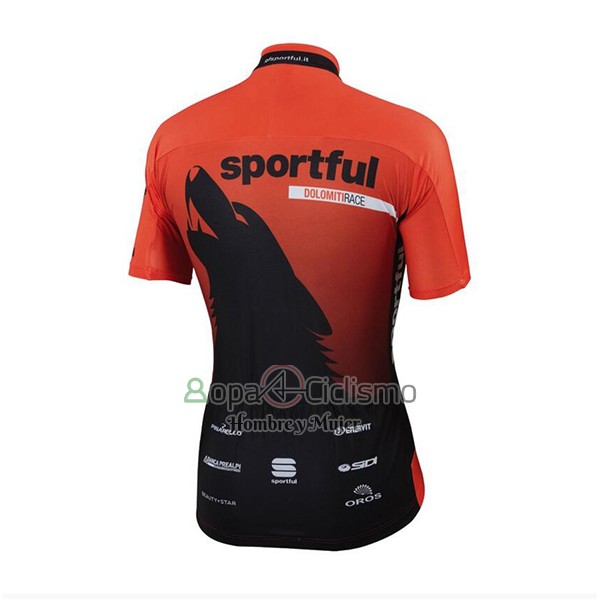 Sportful Ropa Ciclismo Culotte Corto 2017 Hombre Mangas Cortas Naranja